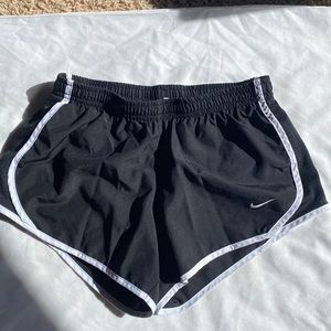 Nike Kid's Girl's Black Dri-Fit Dry Tempo Drawstring Running Shorts Size S
